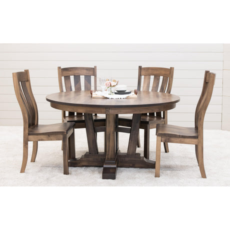 Alberta Maple Wood Round Extending Dining Table | CO