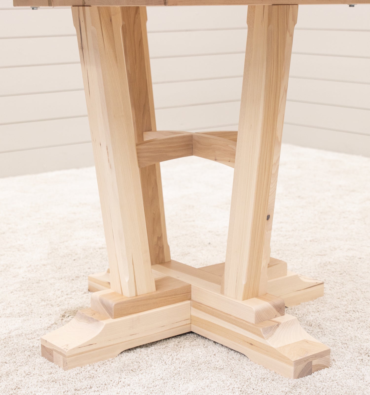 Alberta Hickory Wood Round Extending Pub Table | SW