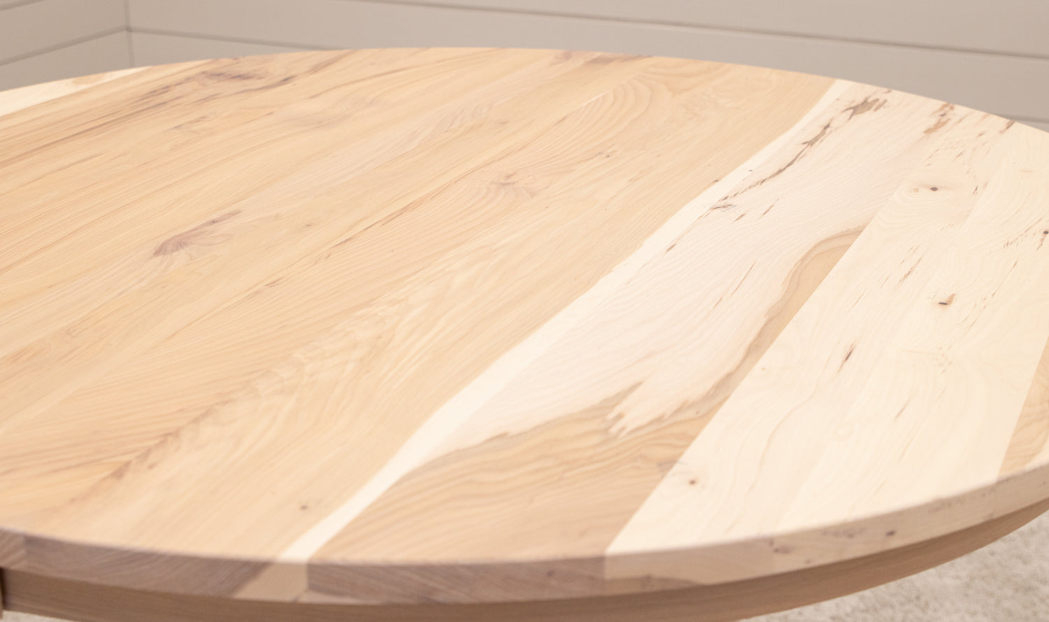 Alberta Hickory Wood Round Extending Pub Table | SW