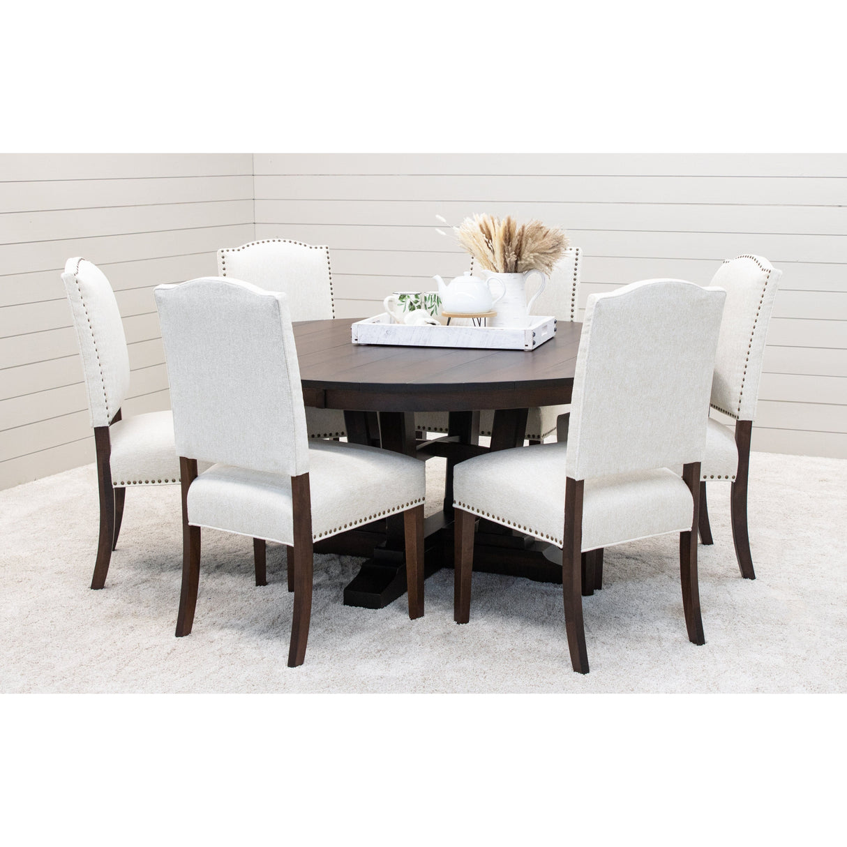 Alberta Maple Wood Round Extending Dining Table | RT