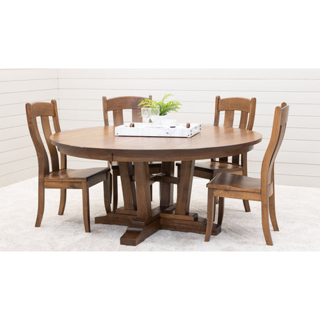 Alberta Maple Wood Round Extending Dining Table | HC