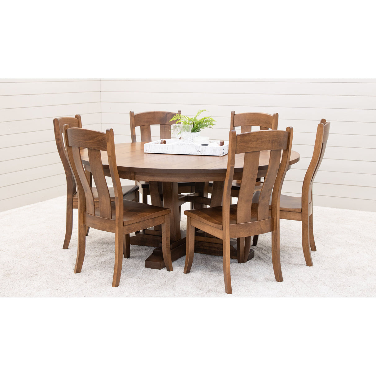 Alberta Maple Wood Round Extending Dining Table | HC