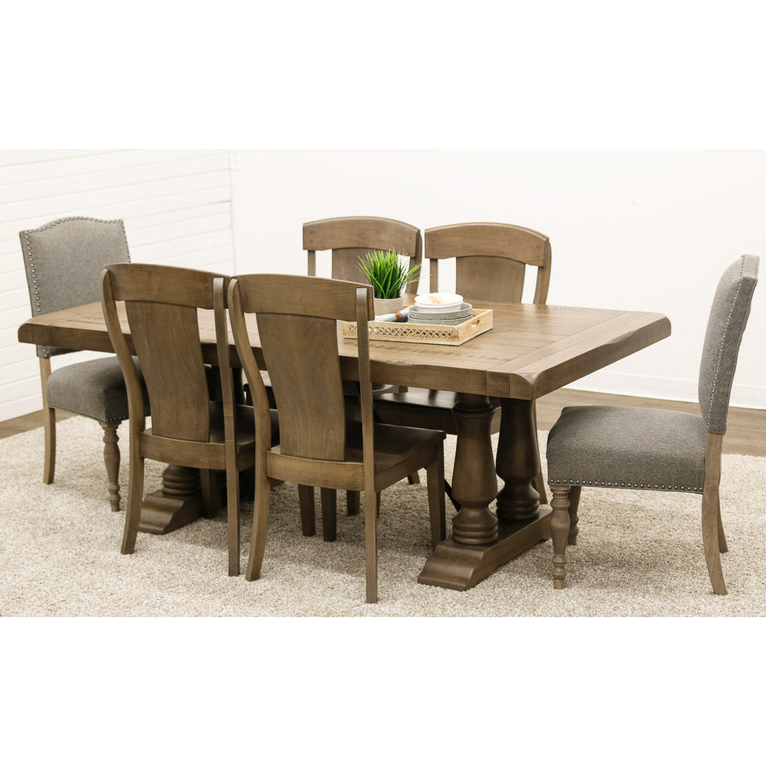 Alexandria Maple Wood Extending Dining Table with Built-Down Top | DCD