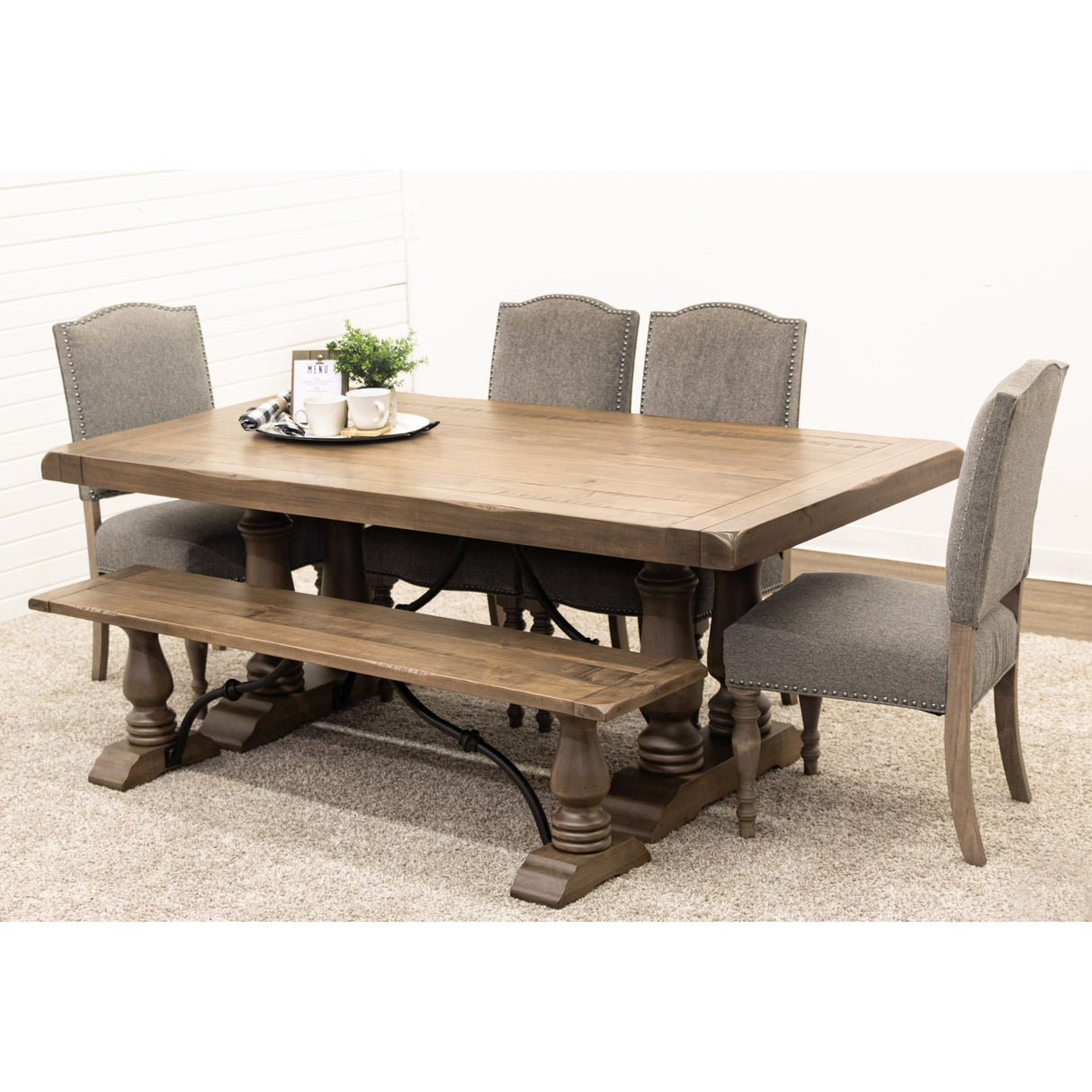 Alexandria Maple Wood Dining Bench | DCD