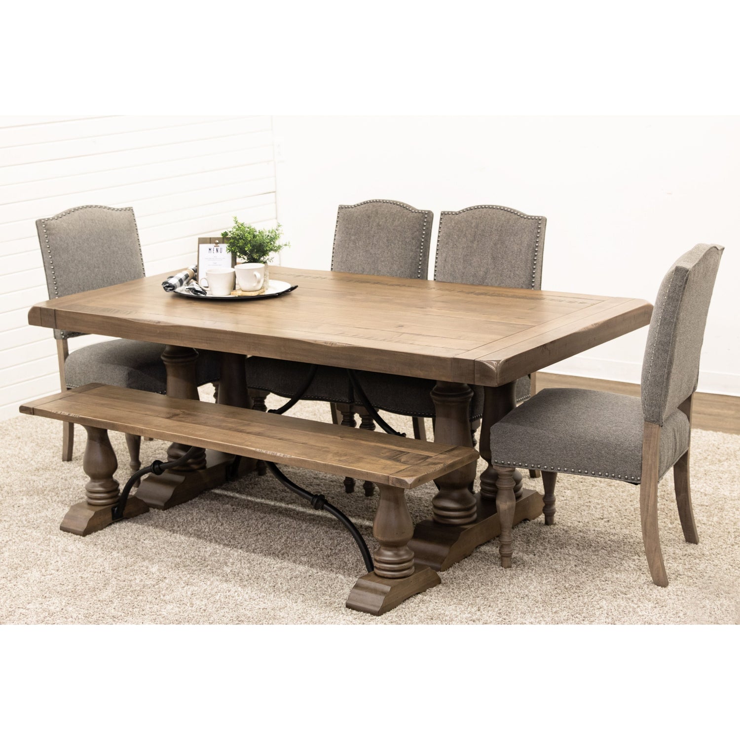 Alexandria Maple Wood Dining Bench | DCD