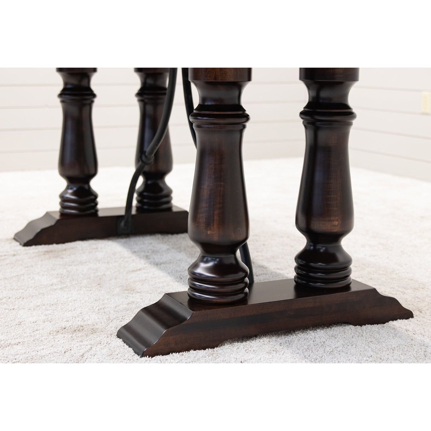 Alexandria Maple Wood Extending Dining Table with Built-Down Top | RT