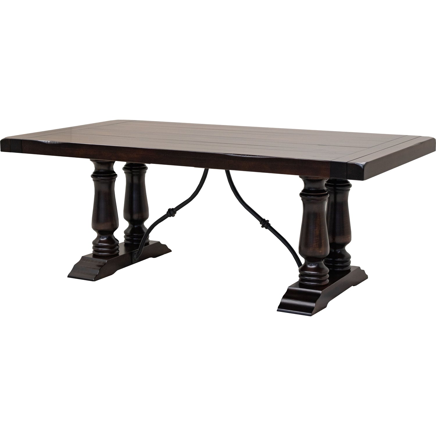 Alexandria Maple Wood Extending Dining Table with Built-Down Top | RT