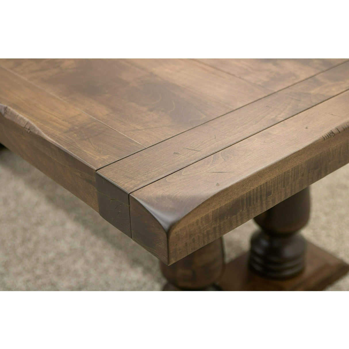 Alexandria Maple Wood Extending Dining Table with Built-Down Top | CO