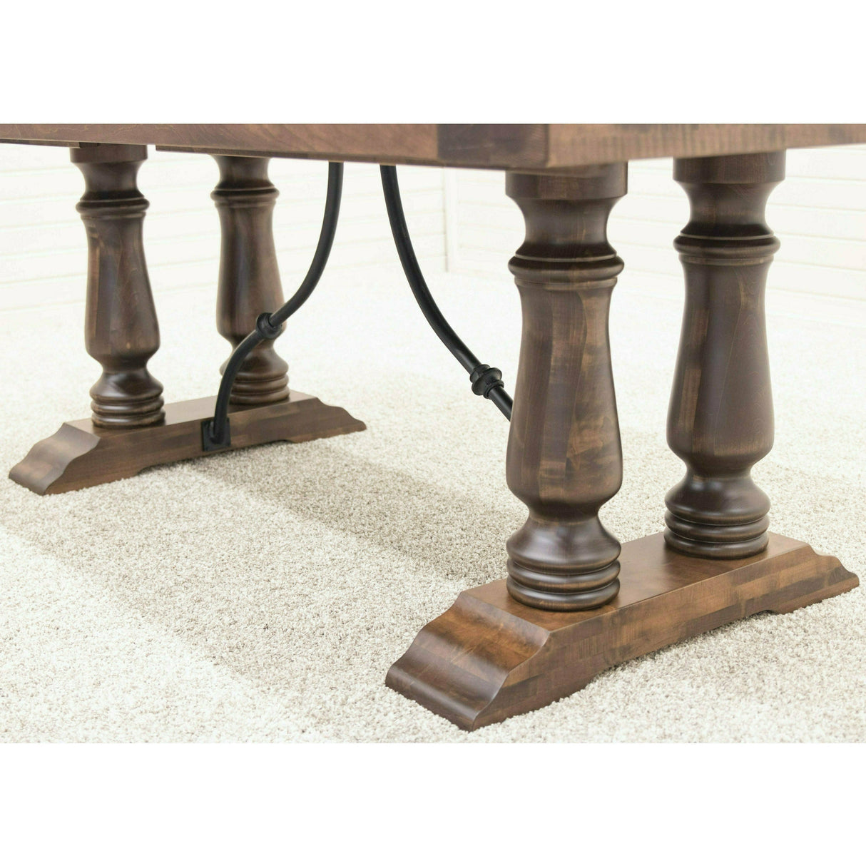 Alexandria Maple Wood Extending Dining Table with Built-Down Top | CO