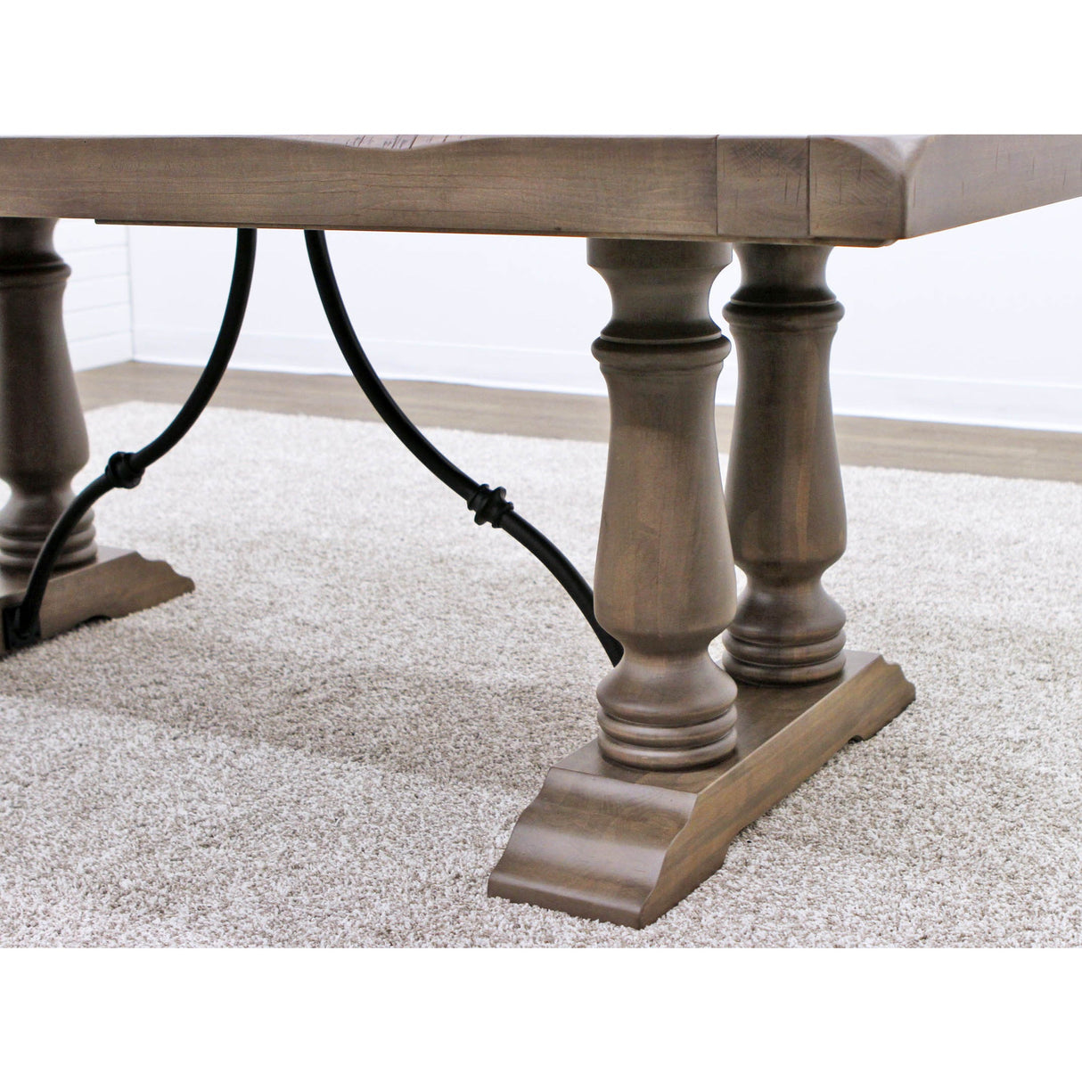 Alexandria Maple Wood Extending Dining Table with Built-Down Top | DCD