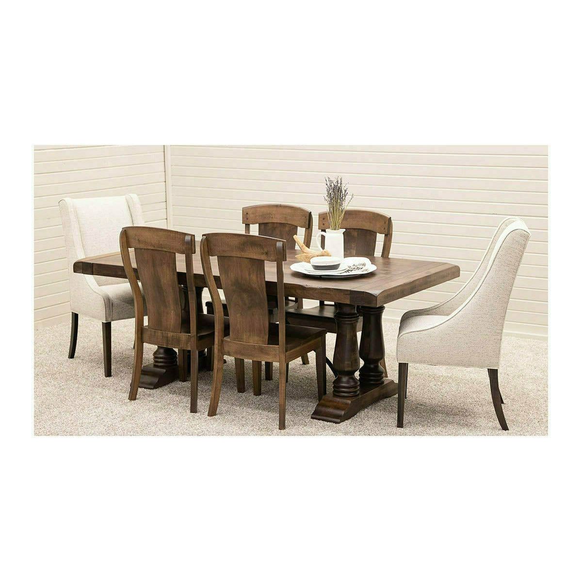 Alexandria Maple Wood Extending Dining Table with Built-Down Top | CO