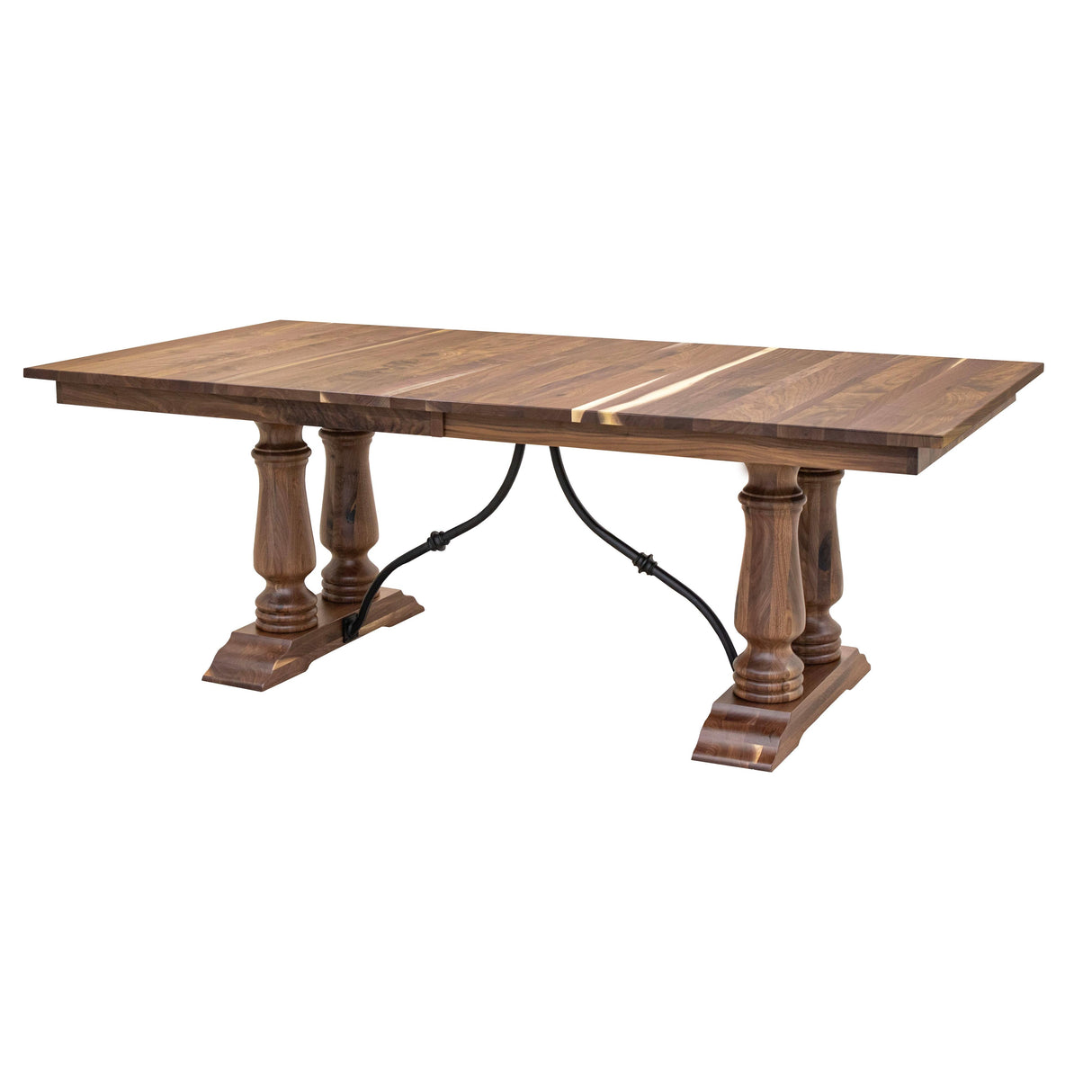Alexandria Walnut Wood Extending Dining Table | NAT