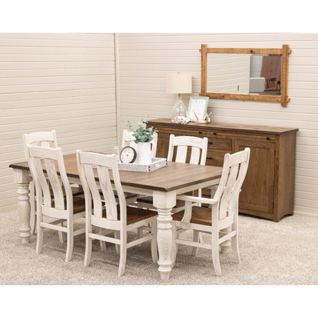Arlington White & Wood Side Dining Chair | O-CS&RWO-CO