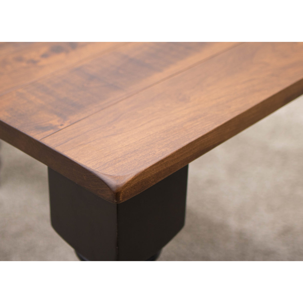 Arcadia Turned Leg Black & Wood Extending Dining Table | M-EB&C-GB