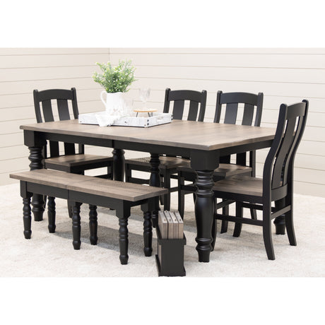 Arlington Black & Wood Side Dining Chair | M-EB&DCD