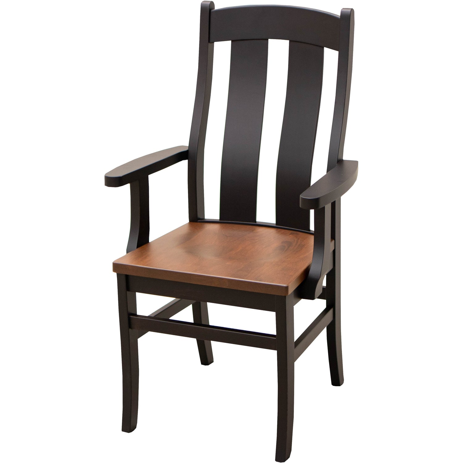 Arlington Black & Wood Arm Dining Chair | M-EB&C-GB