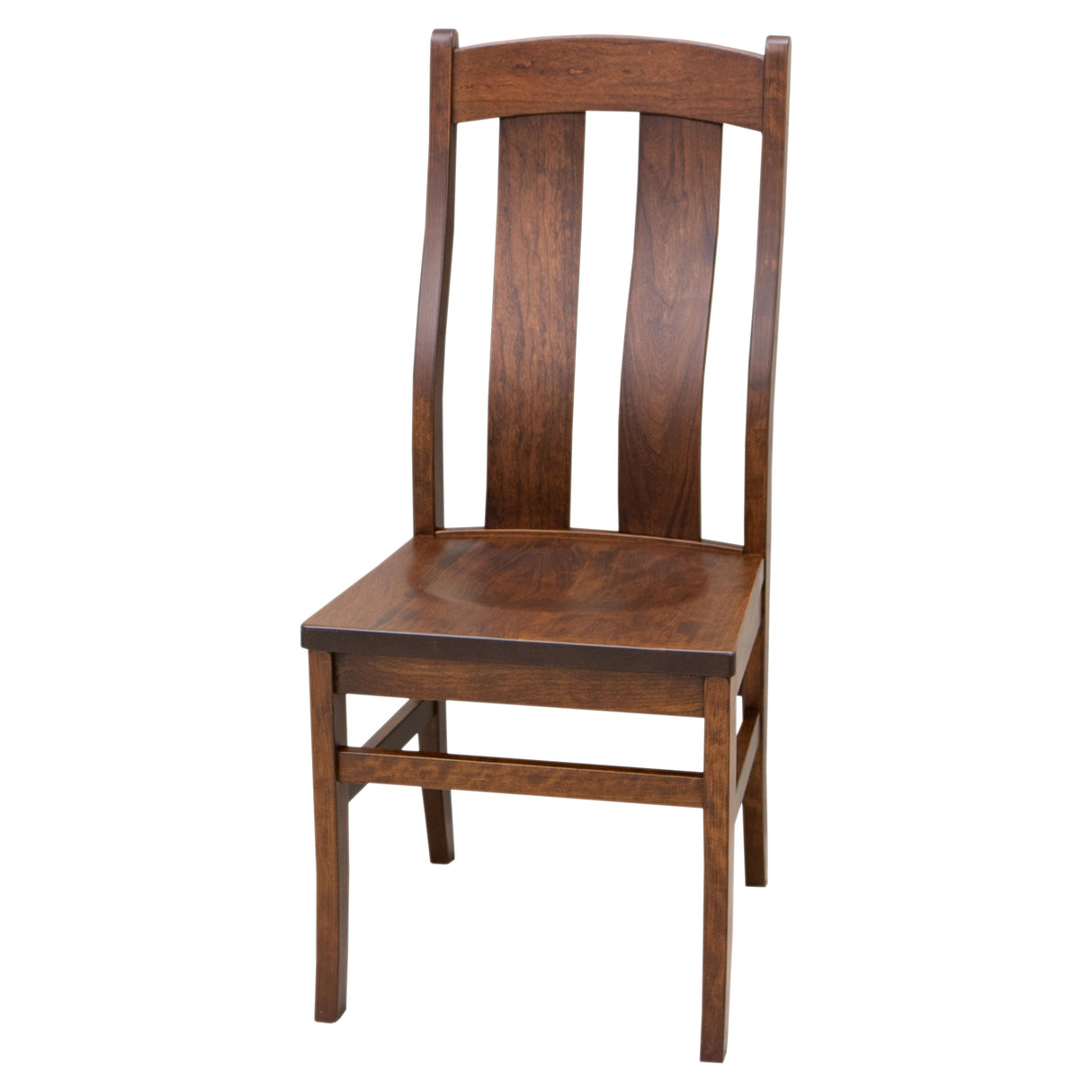 Newport Round Cherry Wood Amish Dining Table Set for 4
