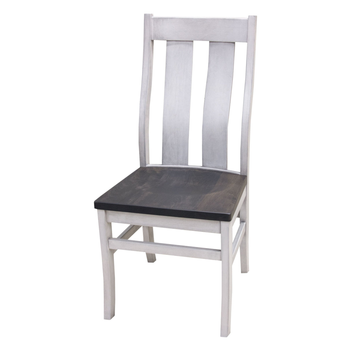 Arlington Straight Top White & Wood Side Dining Chair | M-AV&GS