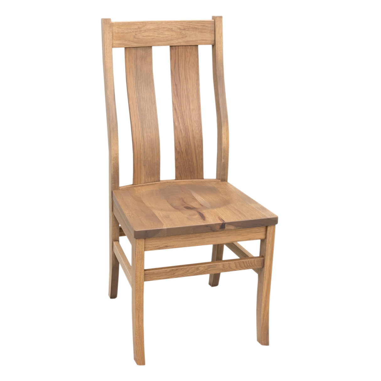 Arlington Straight Top Hickory Wood Side Dining Chair | WB