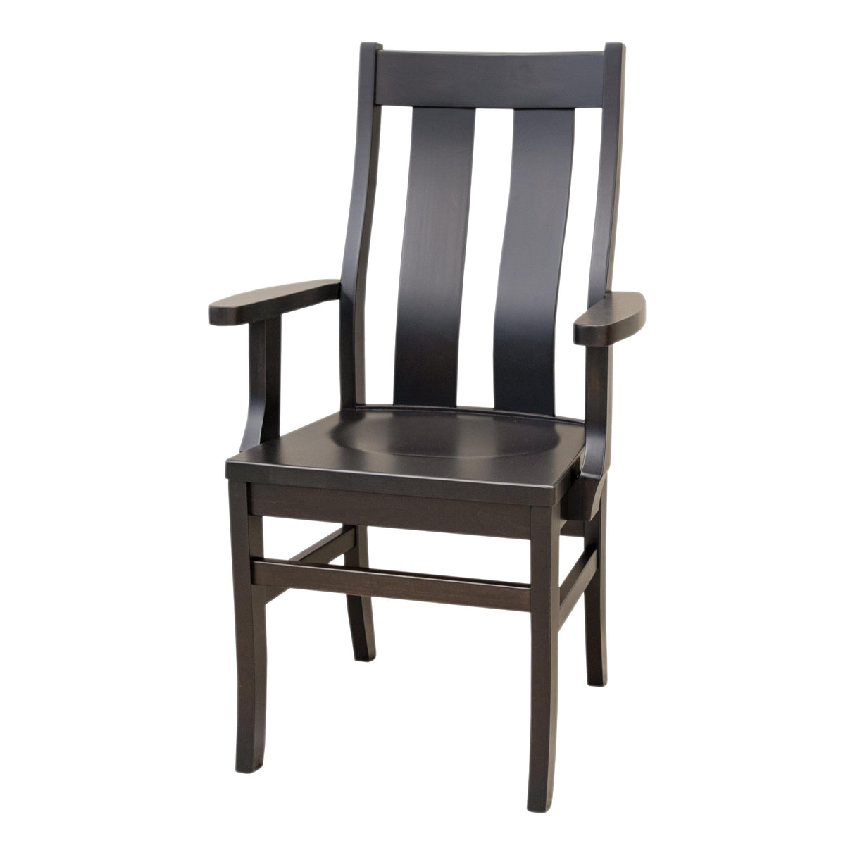 Arlington Straight Top Maple Wood Arm Dining Chair | DK