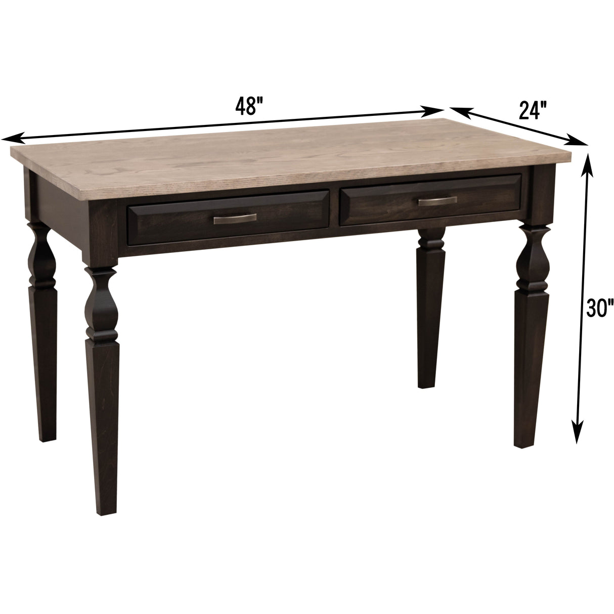 Ashton Black & Wood Writing Desk | M-DK&RWO-GRB