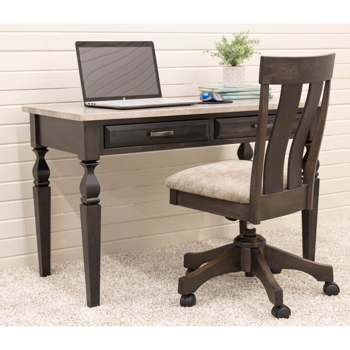 Ashton Black & Wood Writing Desk | M-DK&RWO-GRB