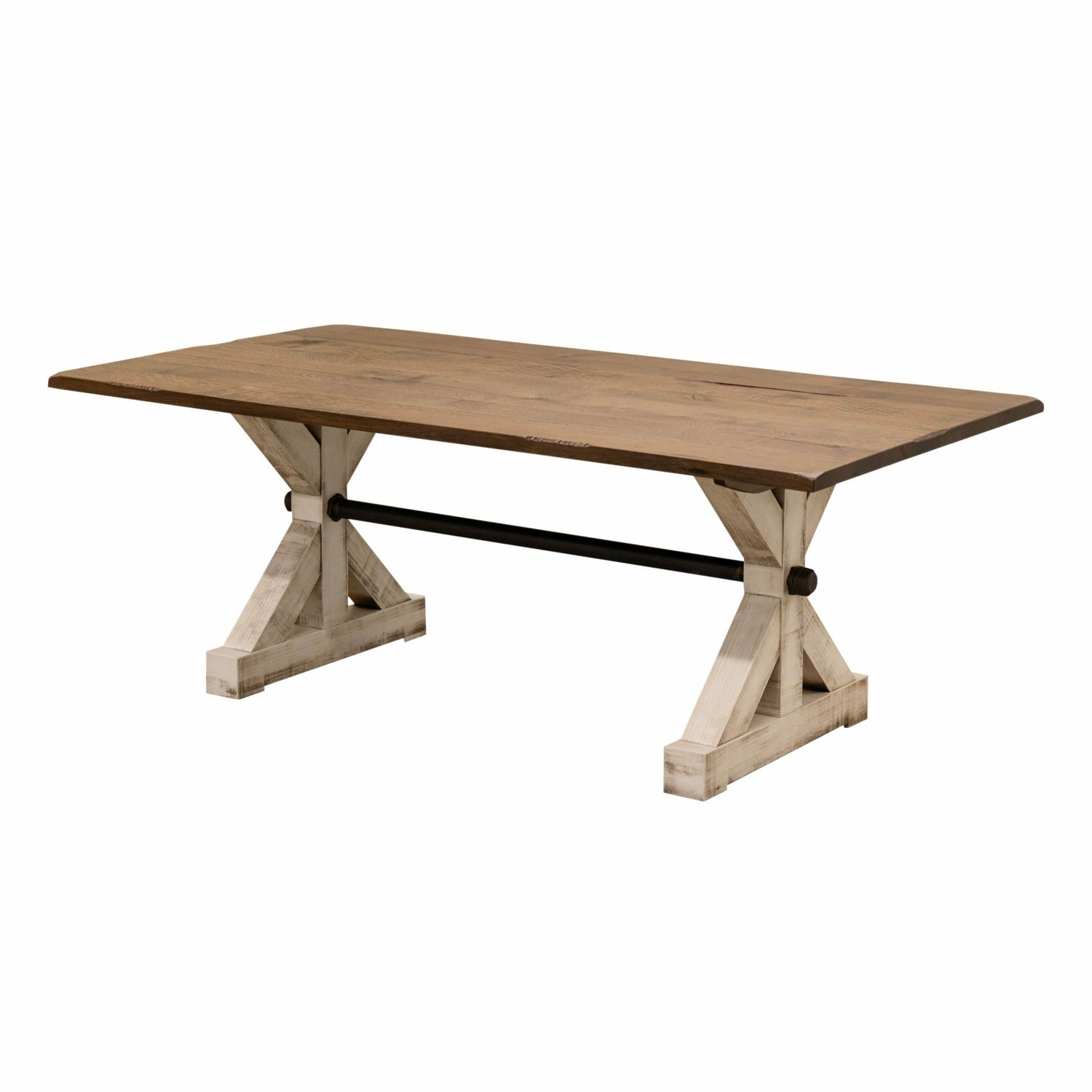 Auburn White & Wood Dining Table | M-CS&RQSWO-CO