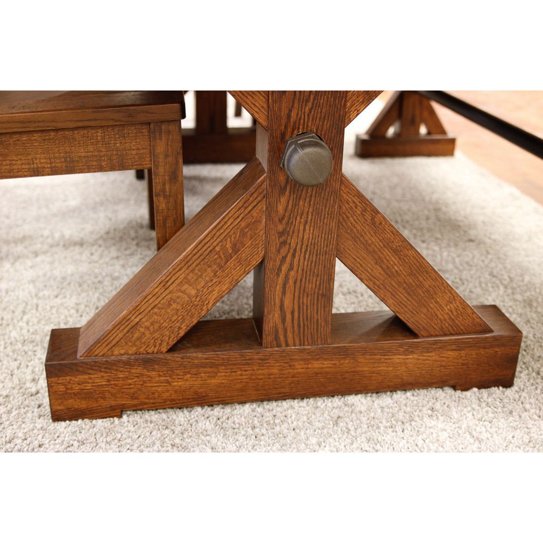 Auburn Quarter Sawn White Oak Wood Dining Table | GB