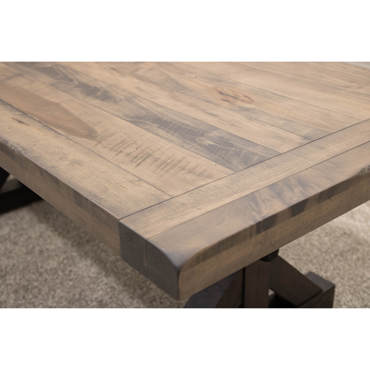 Auburn Black & Wood Extending Dining Table with Built-Down Top | M-DK&SP