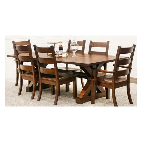 Auburn Quarter Sawn White Oak Wood Dining Table | GB