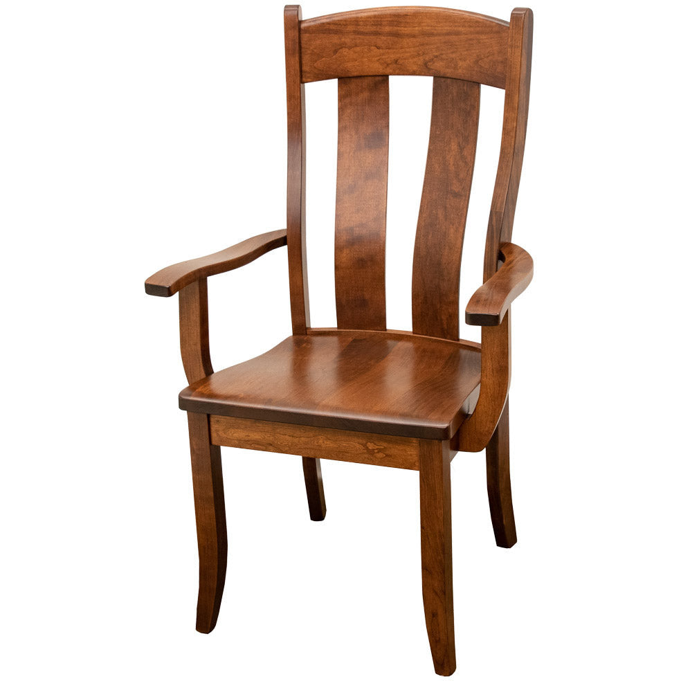 Austin Cherry Wood Arm Dining Chair | MC