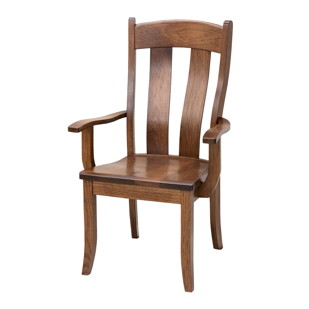Austin Hickory Wood Arm Dining Chair | ASB