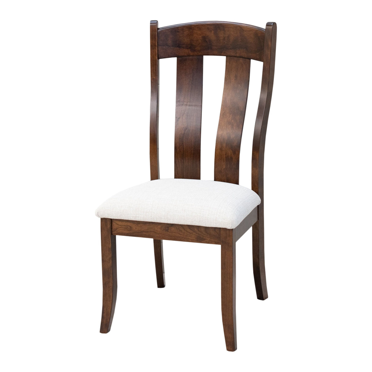 Austin Cherry Wood Side Dining Chair with Fabric Seat | ASB