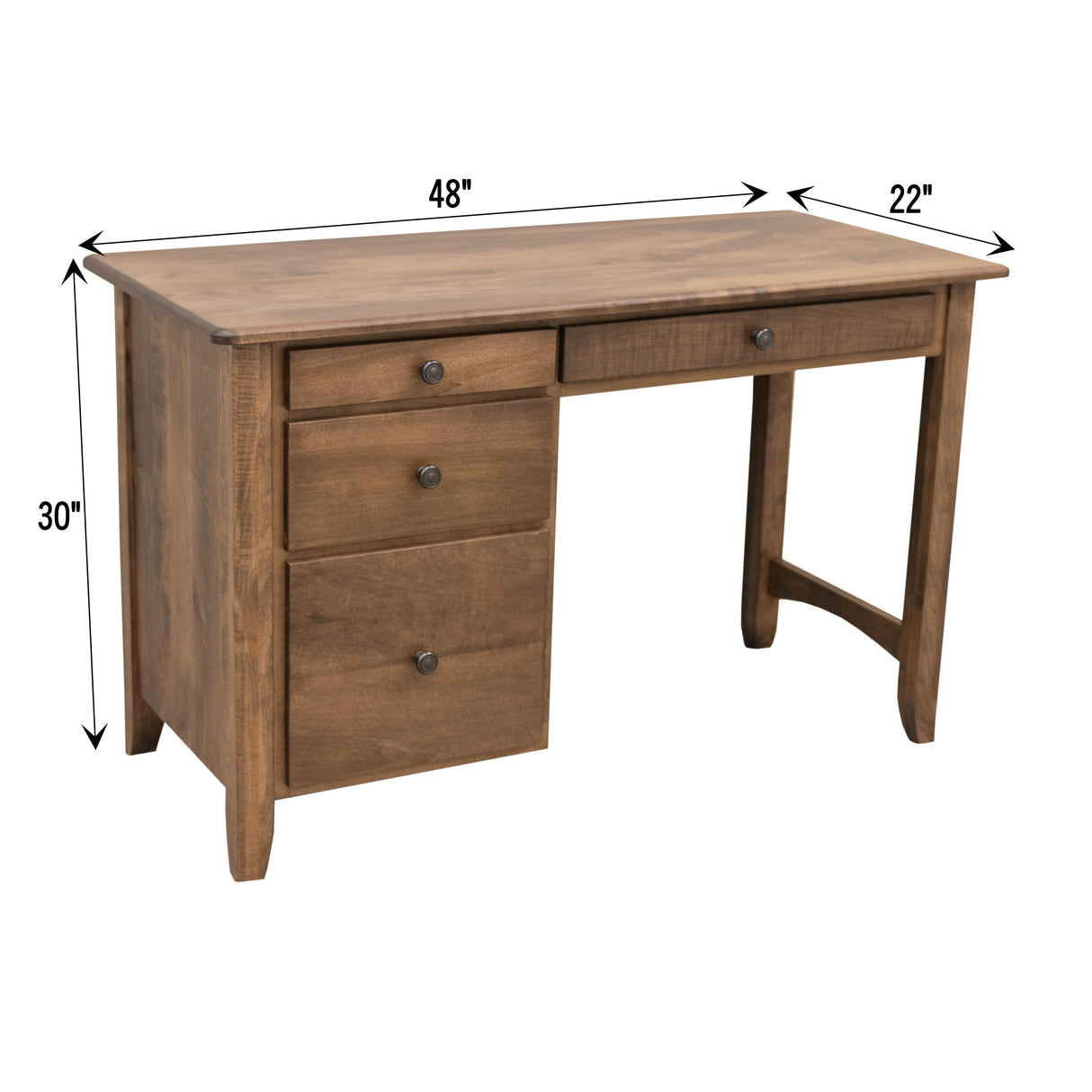 Austin Small Hickory Wood Desk | MC
