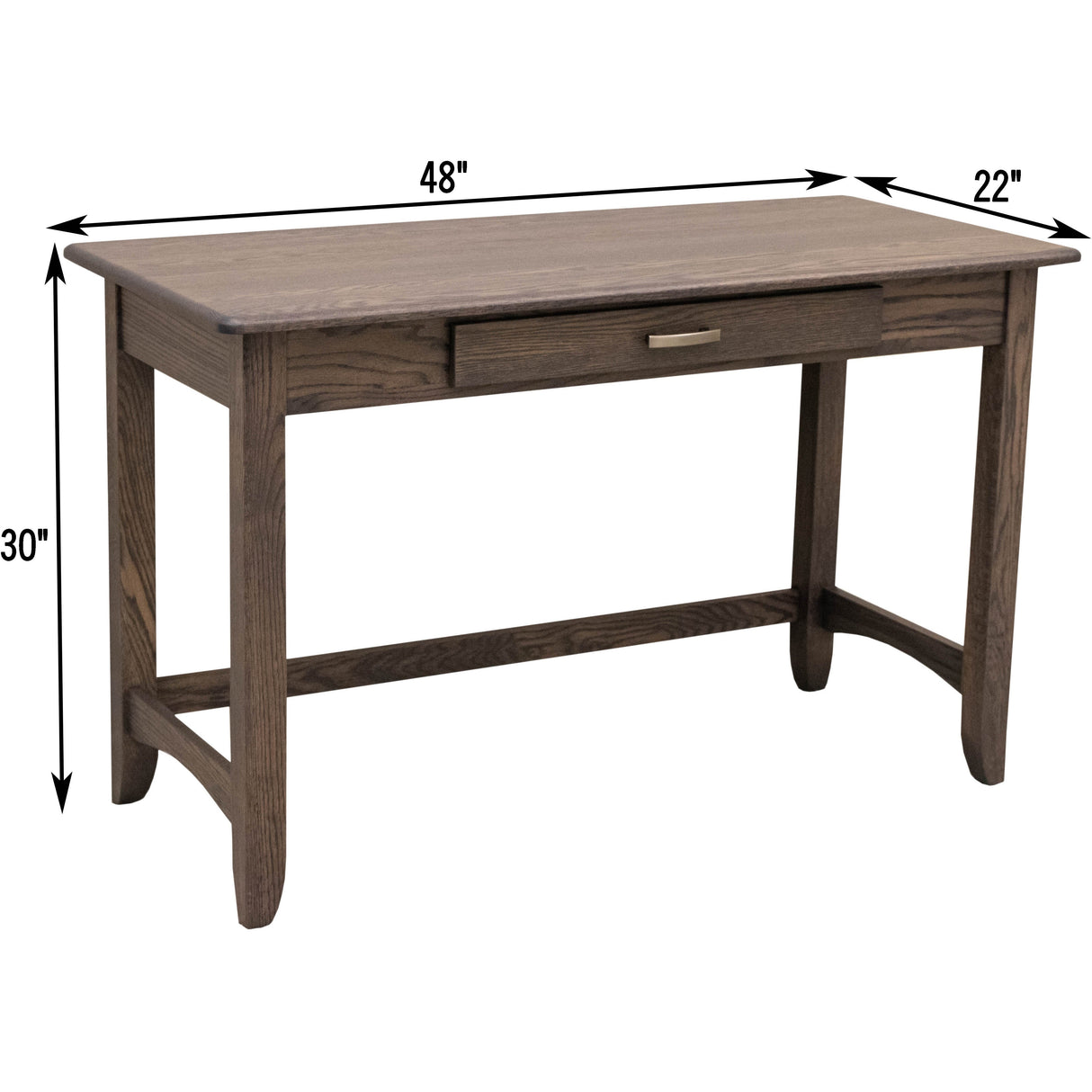 Austin Oak Wood Writing Desk | SB