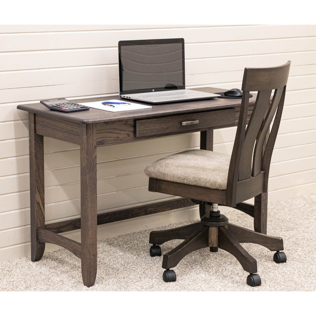 Austin Oak Wood Writing Desk | SB