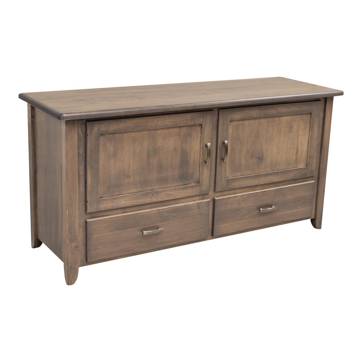 Austin 60" Maple Wood TV Console with Wood Doors | SP