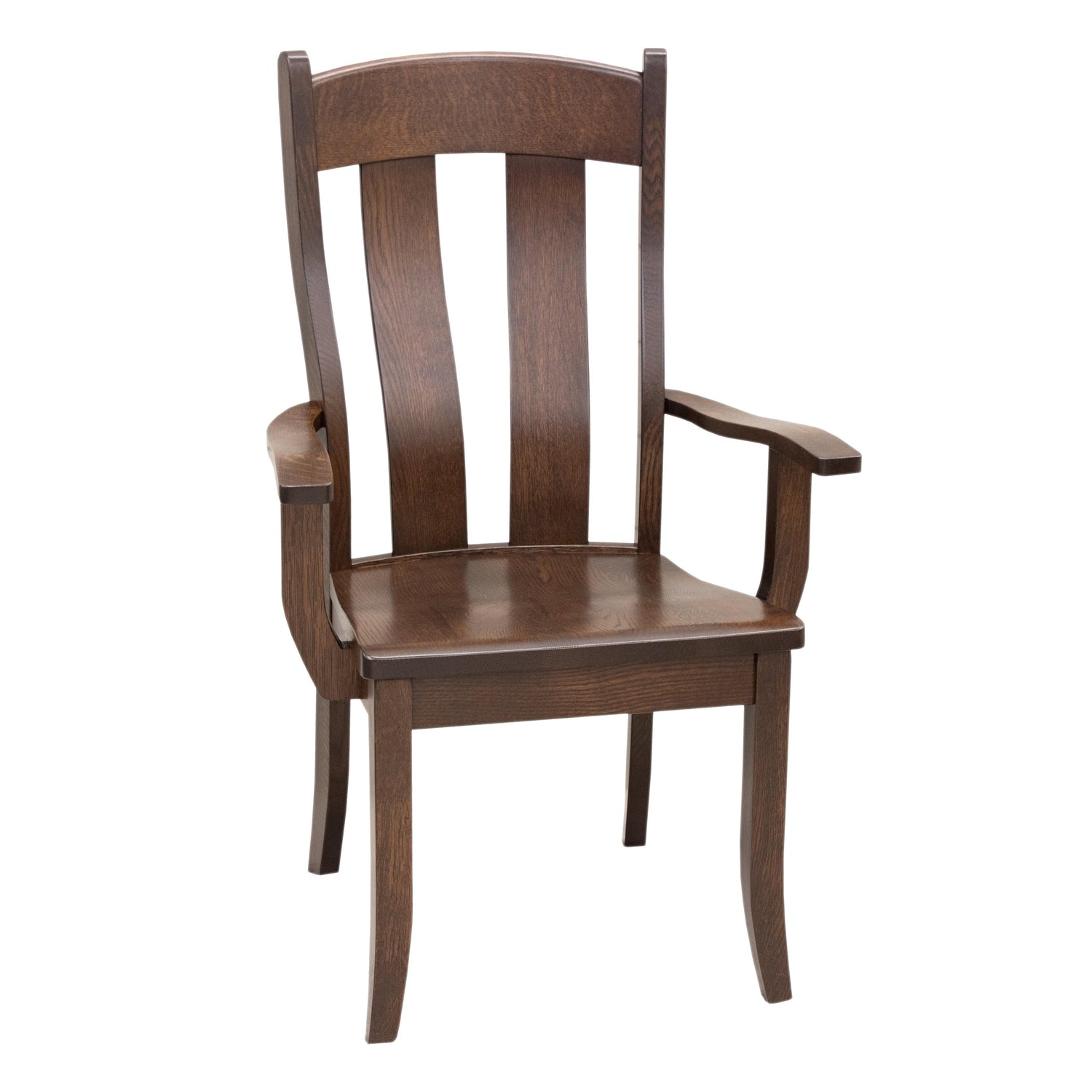 Austin Quarter Sawn White Oak Wood Arm Dining Chair | BV