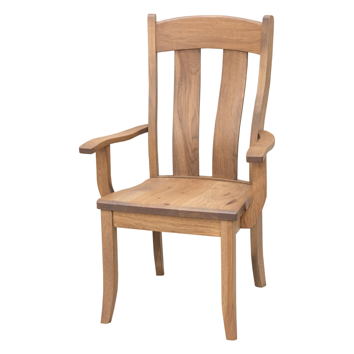 Austin Hickory Wood Arm Dining Chair | WB