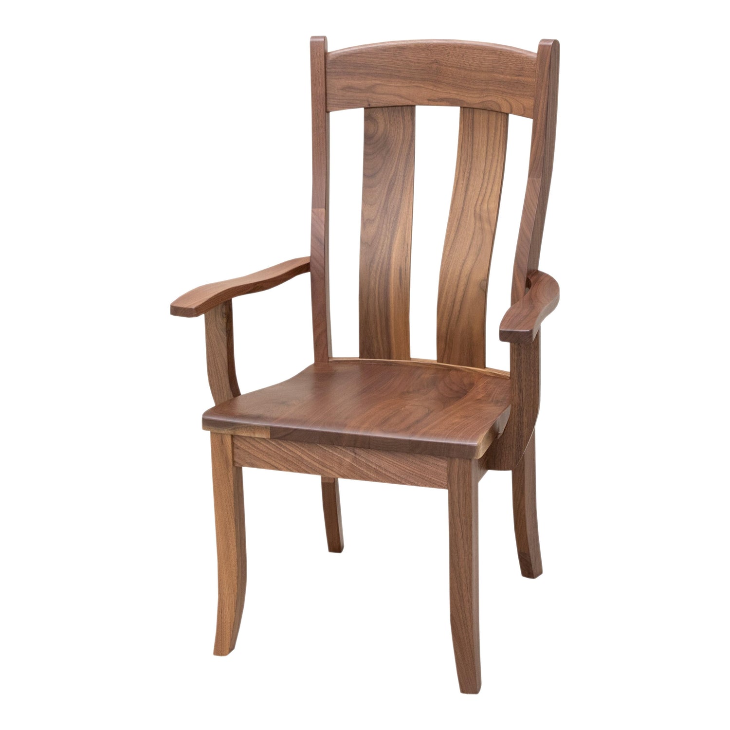 Austin Walnut Wood Arm Dining Chair | NAT