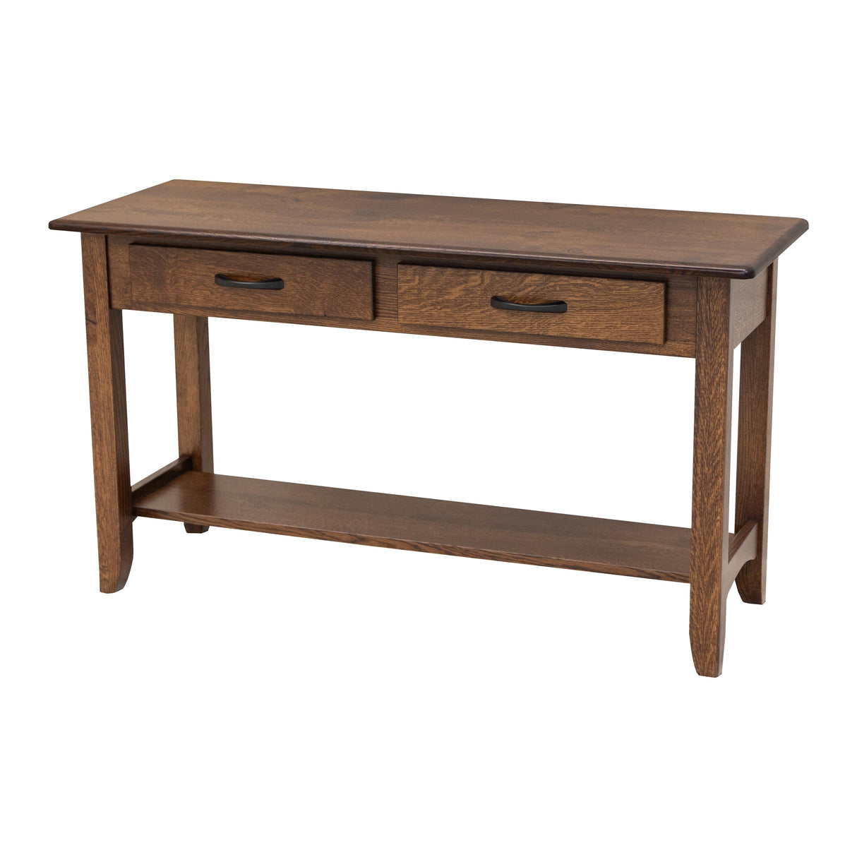 Austin Quarter Sawn White Oak Wood Open Sofa Table | ASB
