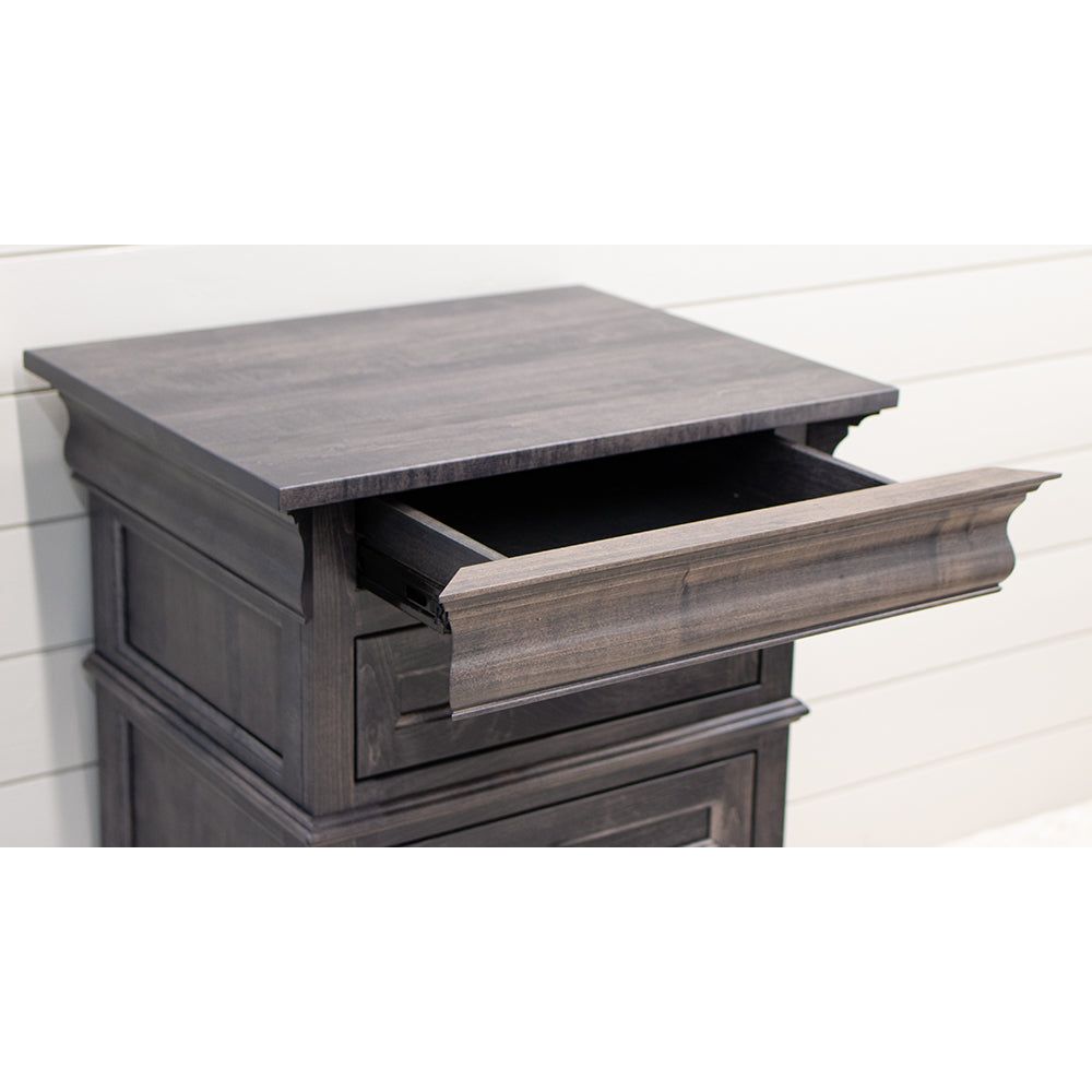 Belmont Maple Wood 3-Drawer Nightstand | GS