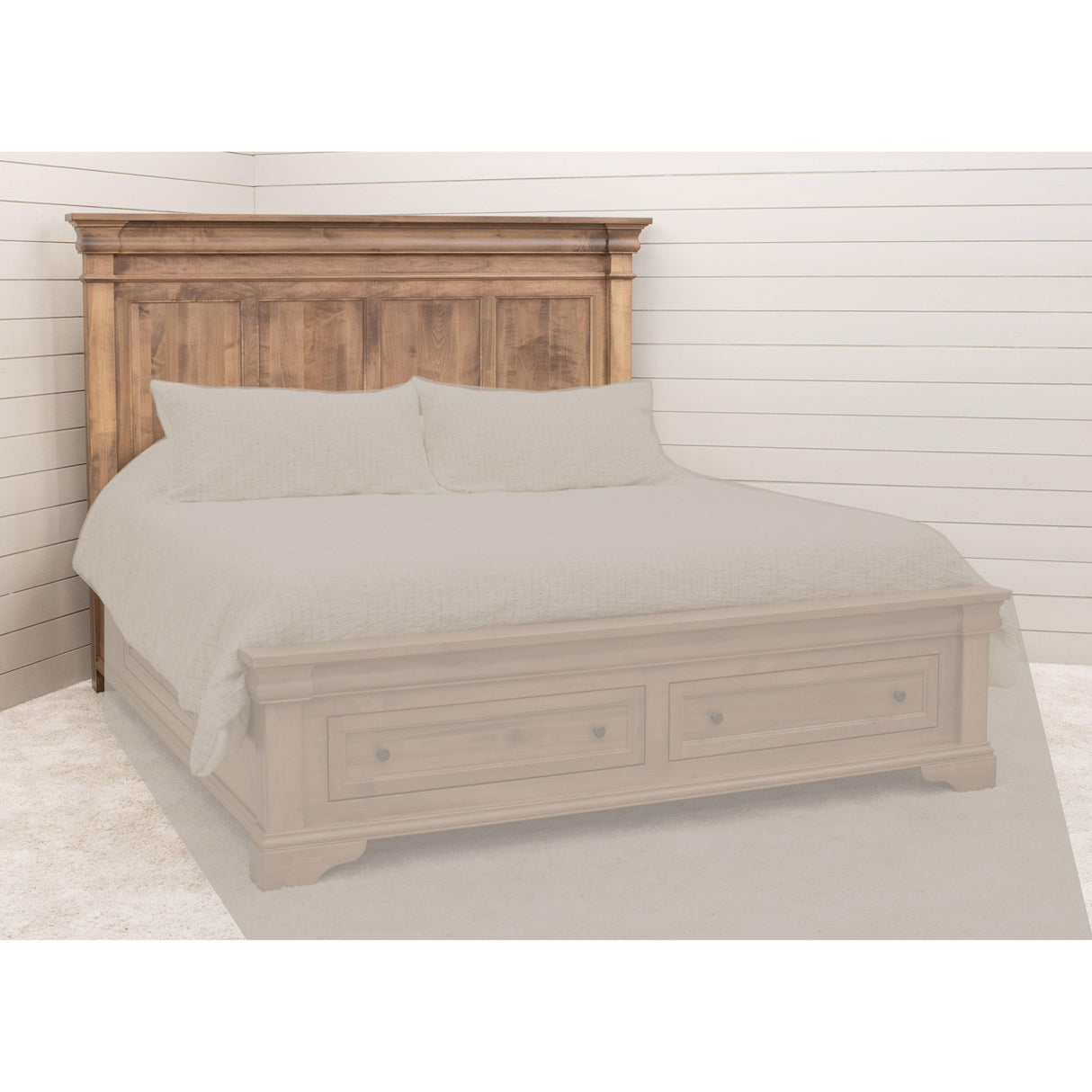 Belmont Full Maple Wood Storage Platform Bed | WB