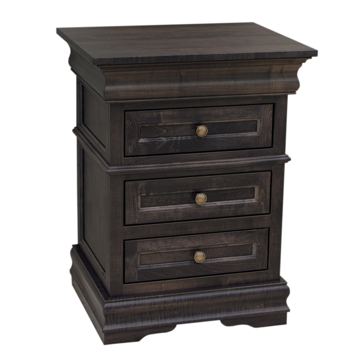 Belmont Maple Wood 3-Drawer Nightstand | DK