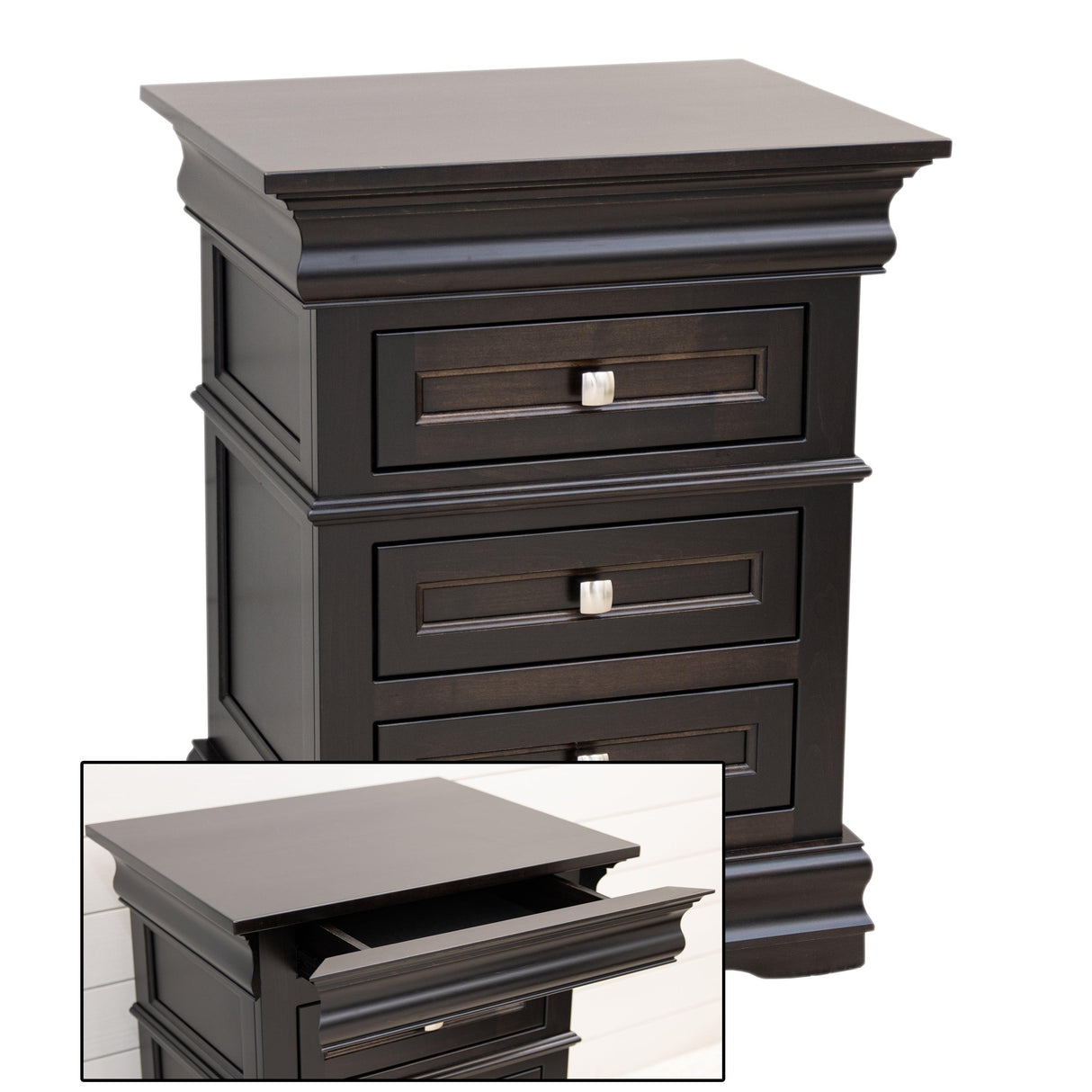 Belmont 3-Drawer Nightstand