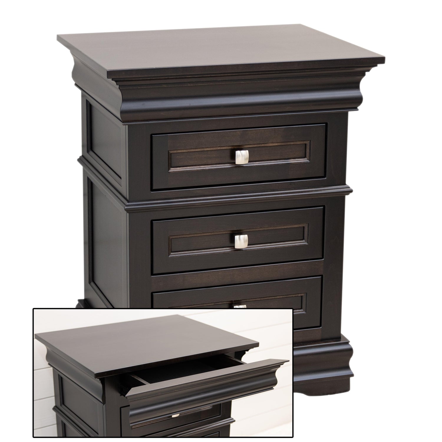 Belmont 3-Drawer Nightstand