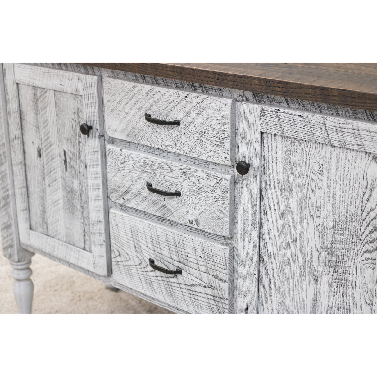 Belmont Reclaimed White & Wood Buffet | TW&SP