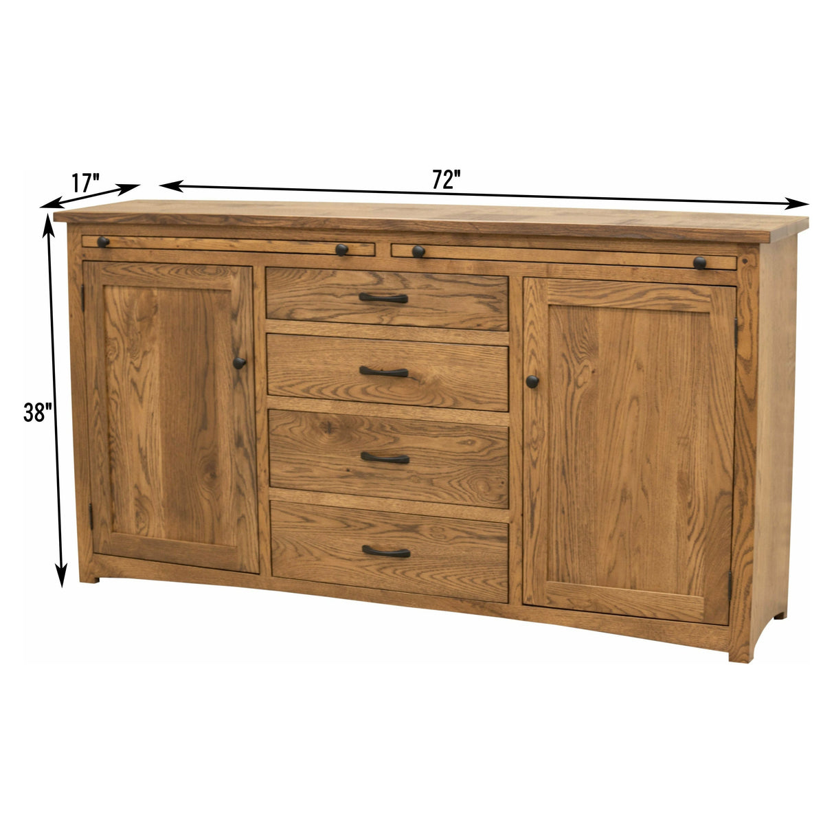 Berlin White Oak Wood Buffet - 72" | CO