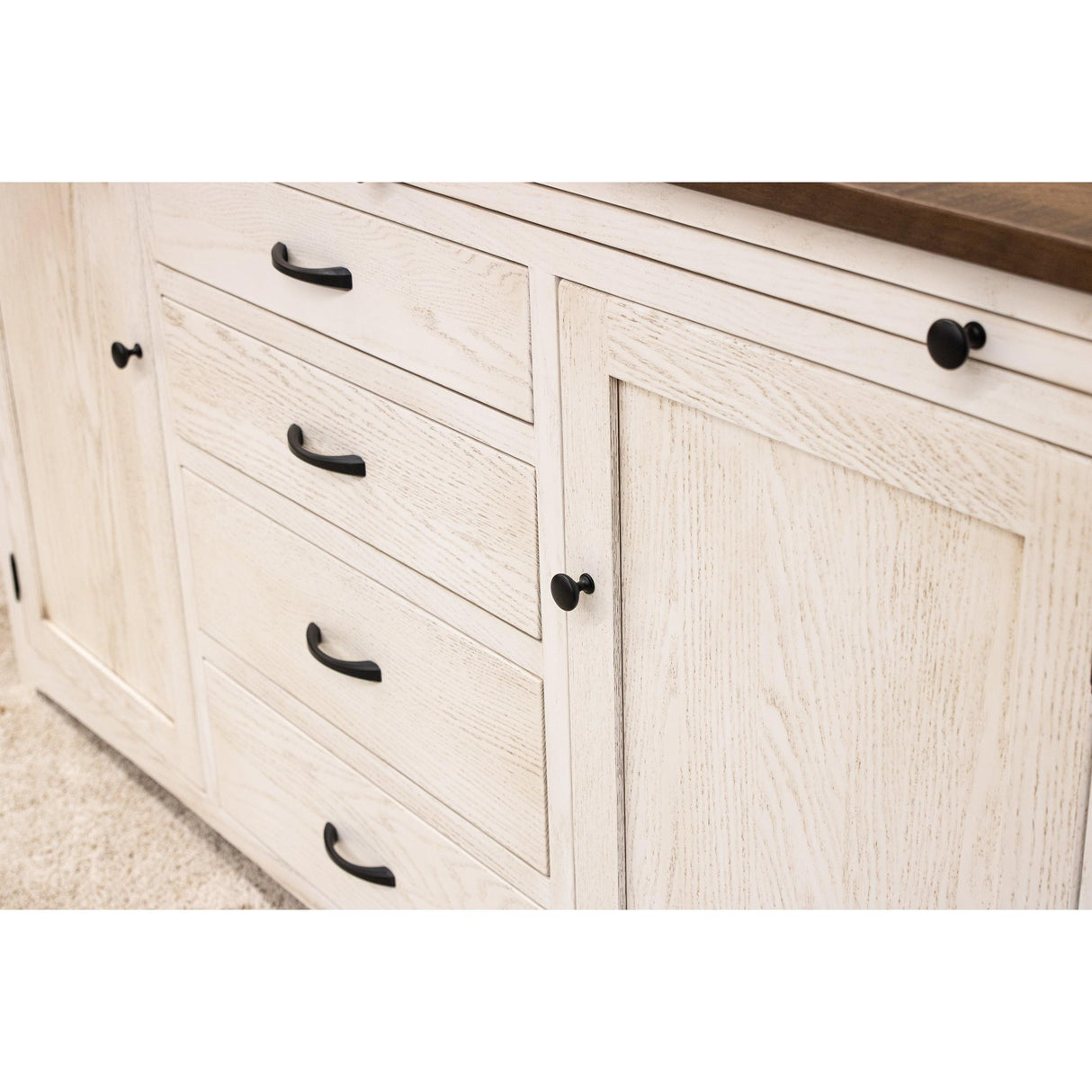 Berlin White & Wood Buffet - 72" | O-CS&RWO-CO