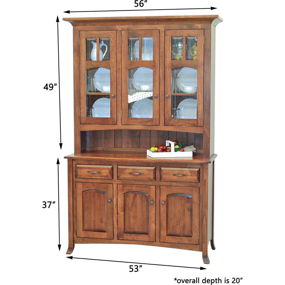 Biltmore Maple Wood Hutch, 56" wide | BOS